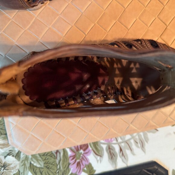 Pikolinos Gladiator Wedge Sandals Brown Spanish Leather Boho 36 - Picture 5 of 8